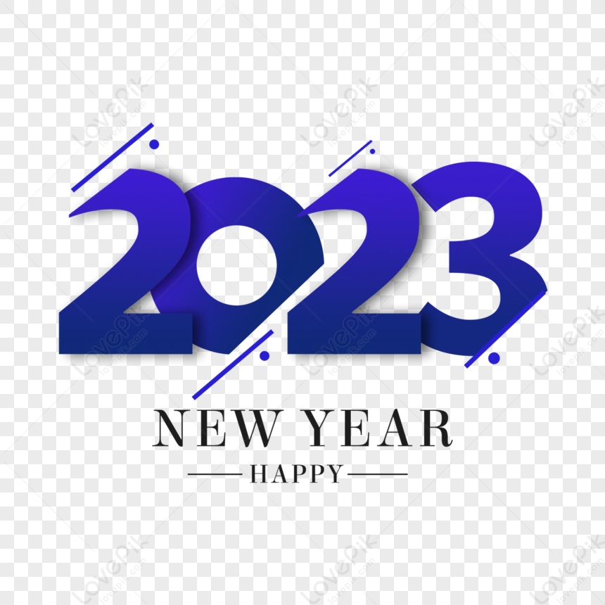 2023 Blue Gradient Creative Clipart,years,date,labels PNG Picture And ...