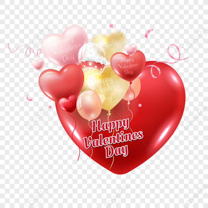 Adoro Il Mazzo Di Palloncini Rosa Romantico Di San Valentino  Tridimensionale,cuore,palloncino AI Immagine Gratis, Grafica download su  Lovepik