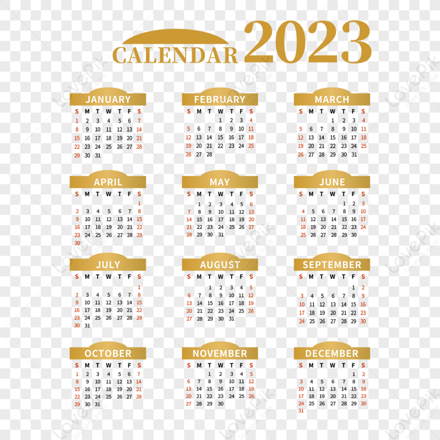 Золотой календарь на 2023 год,простой изображение_Фото номер 380474542_AI  Формат изображения_ru.lovepik.com