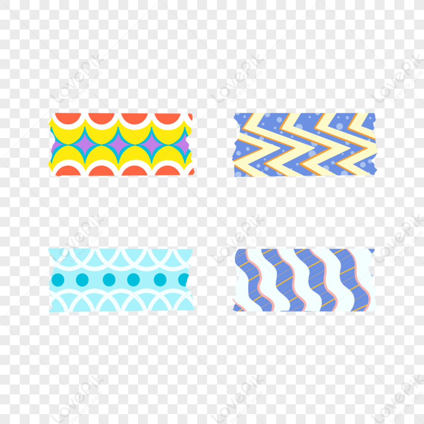 Adesivi Colorati Washi Tape,washi PSD Immagine Gratis, Grafica download su  Lovepik