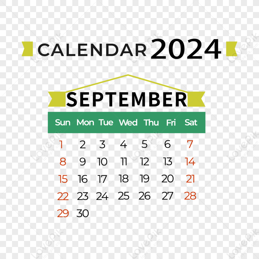 Calendario Settembre 2024 Semplice Verde,2024,mensile,capodanno AI Immagine  Gratis, Grafica download su Lovepik