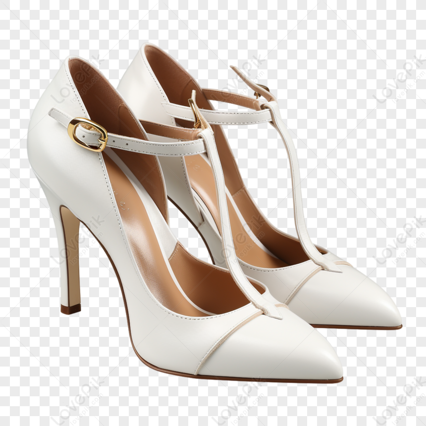 Free: High-heeled footwear Court shoe Sandal White, White high-heeled  sandals transparent background PNG clipart - nohat.cc