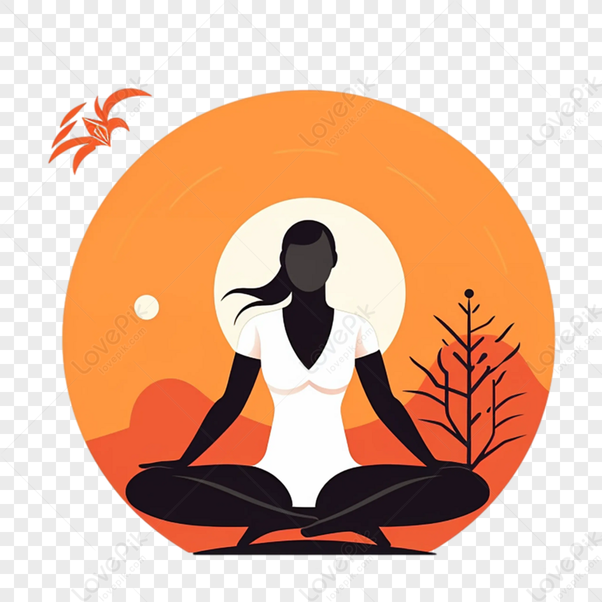 Meditação Dos Desenhos Animados Do Dia Da Ioga,asana,esportes PNG Imagens  Gratuitas Para Download - Lovepik