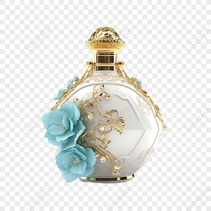 Perfume Flores Azuis,flutuando PNG Imagens Gratuitas Para Download - Lovepik