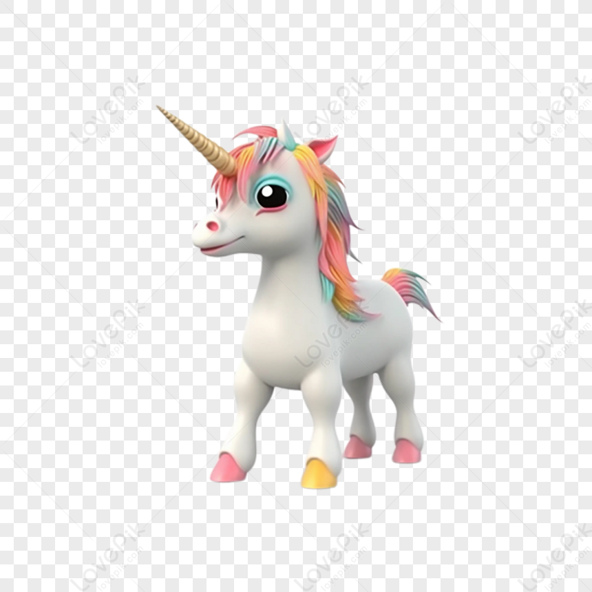 ragazza carina nuvola unicorno arcobaleno unicorno' Adesivo