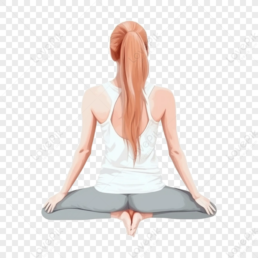 Personagens De Desenhos Animados Esportes Yoga Meninas Dia Da Ioga