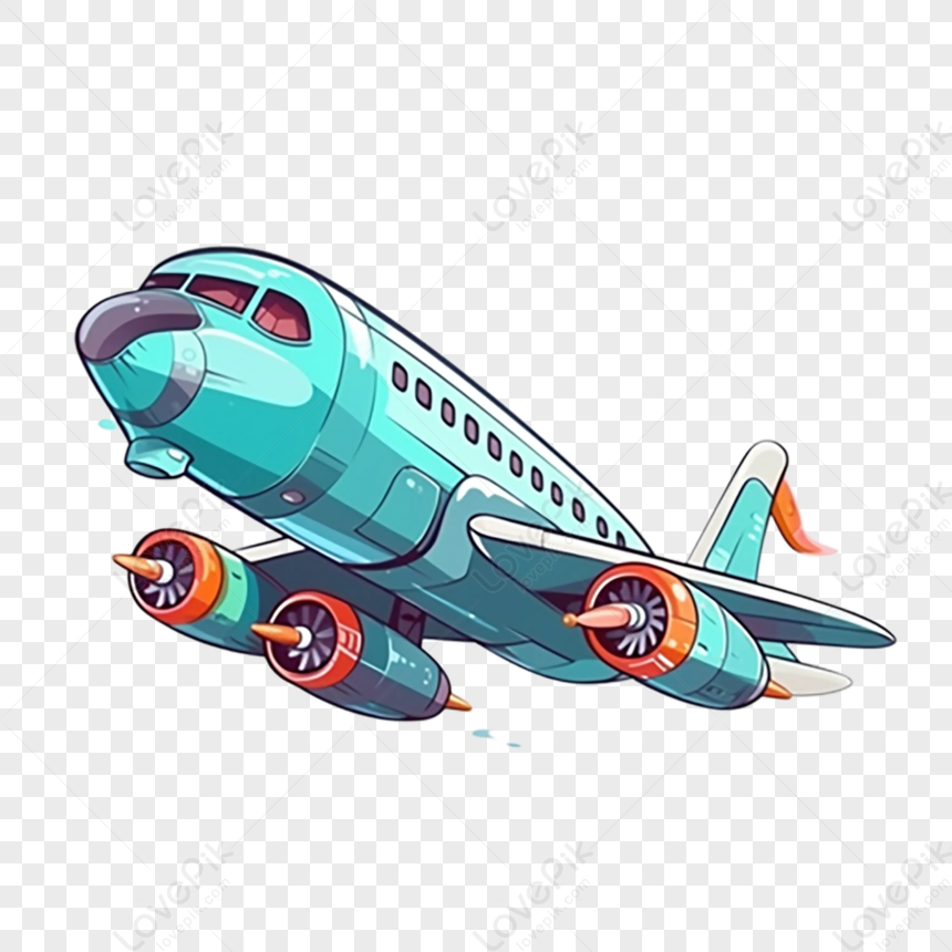 Ilustração De Desenho Animado Azul De Avião,desenho Animado Azul,ilustração  Azul PNG Imagens Gratuitas Para Download - Lovepik