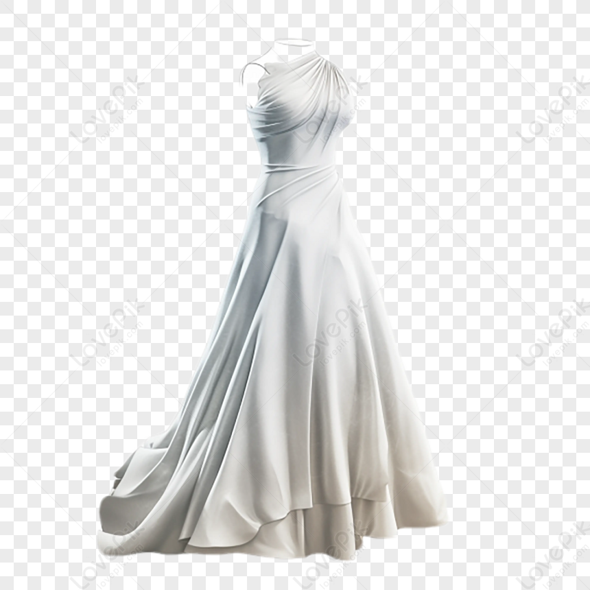 Vestido Branco Simples,vestido De Isolamento,vestido De Noiva PNG