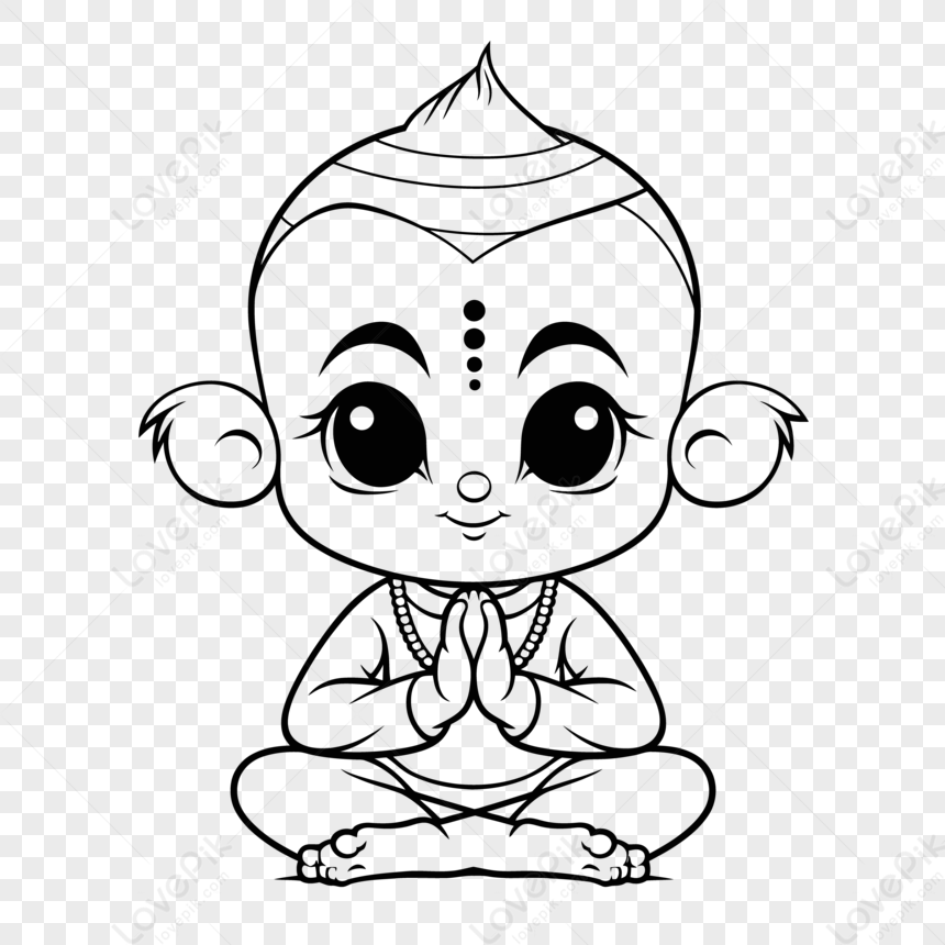 Simple Ganesha Drawing At Getdrawings - Ganesh Outline - Free Transparent  PNG Download - PNGkey