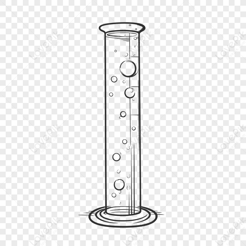 Science test tube drawing Black and White Stock Photos & Images - Alamy