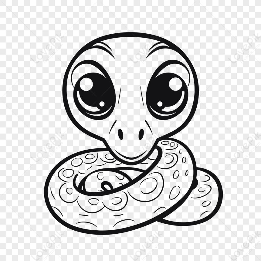 Disegni Da Colorare Di Serpenti Dei Cartoni Animati Vettore,libri A  Colori,serpente,occhi EPS Immagine Gratis, Grafica download su Lovepik