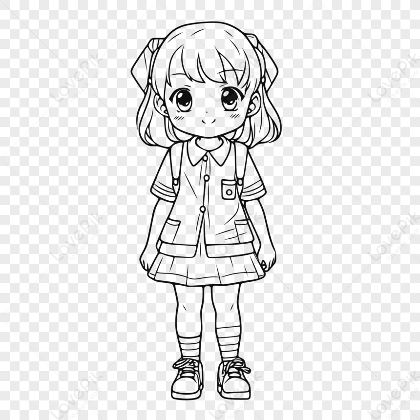 Blue Cartoon Anime Girl Printable Bookmark Stock Illustration 2359623025 |  Shutterstock