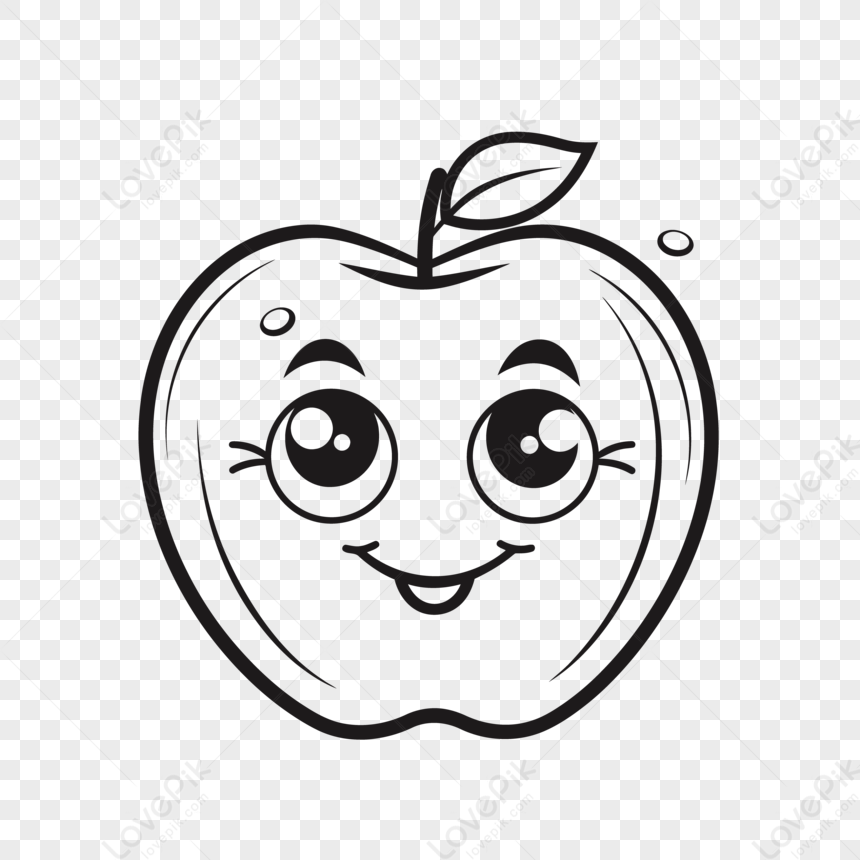 Apple drawing illustration hi-res stock photography and images - Alamy