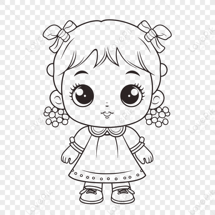 Cute Baby Girl Winter Clothes Vector Illustration Coloring Book Stock  Vector by ©ibrandify 681857766