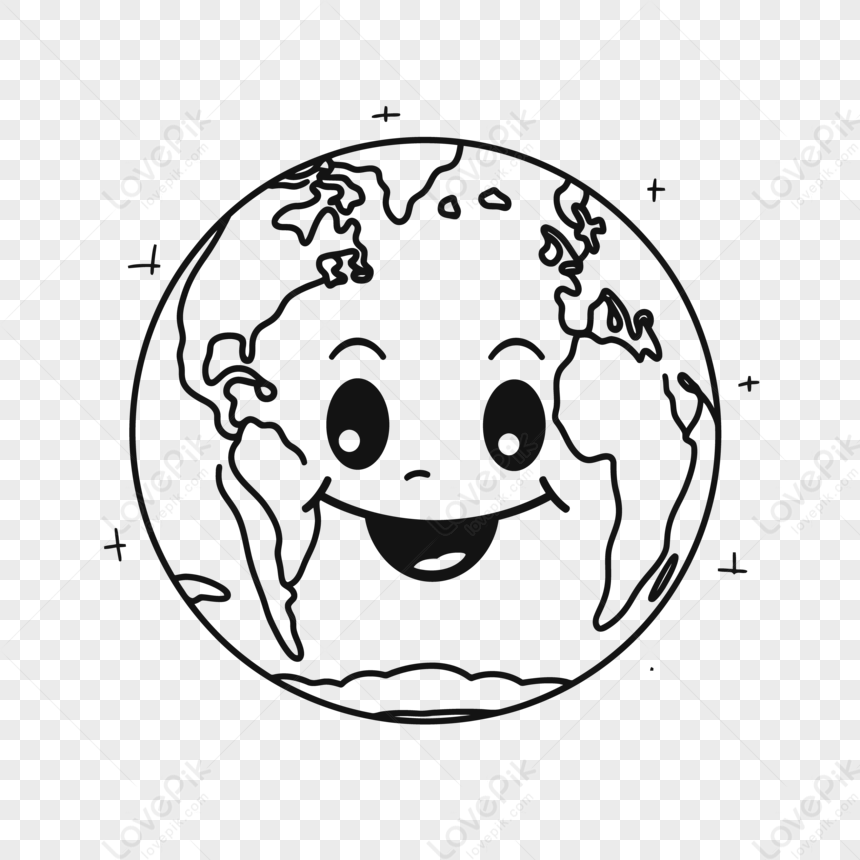 Planet Earth Drawing Happy Cliparts, Stock Vector and Royalty Free Planet  Earth Drawing Happy Illustrations