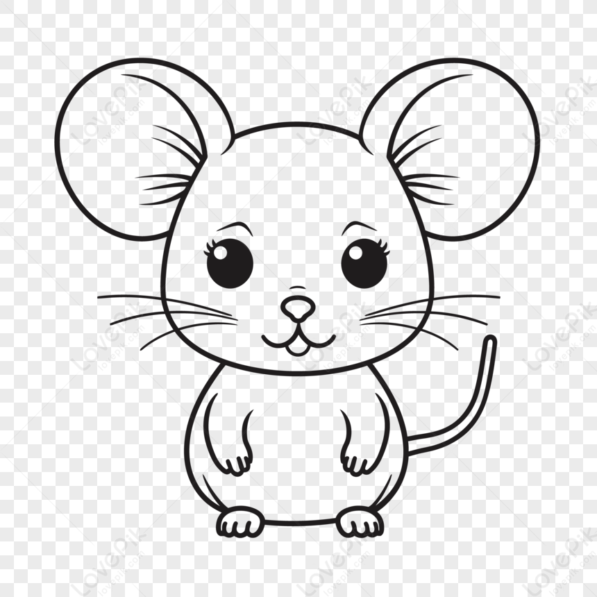 Cute mouse for kids. Vector doodle illustration. 22011394 Vector Art at  Vecteezy