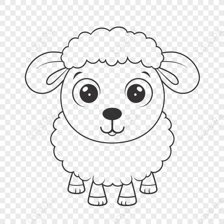 Realistic pencil drawing of a cute sheep on Craiyon