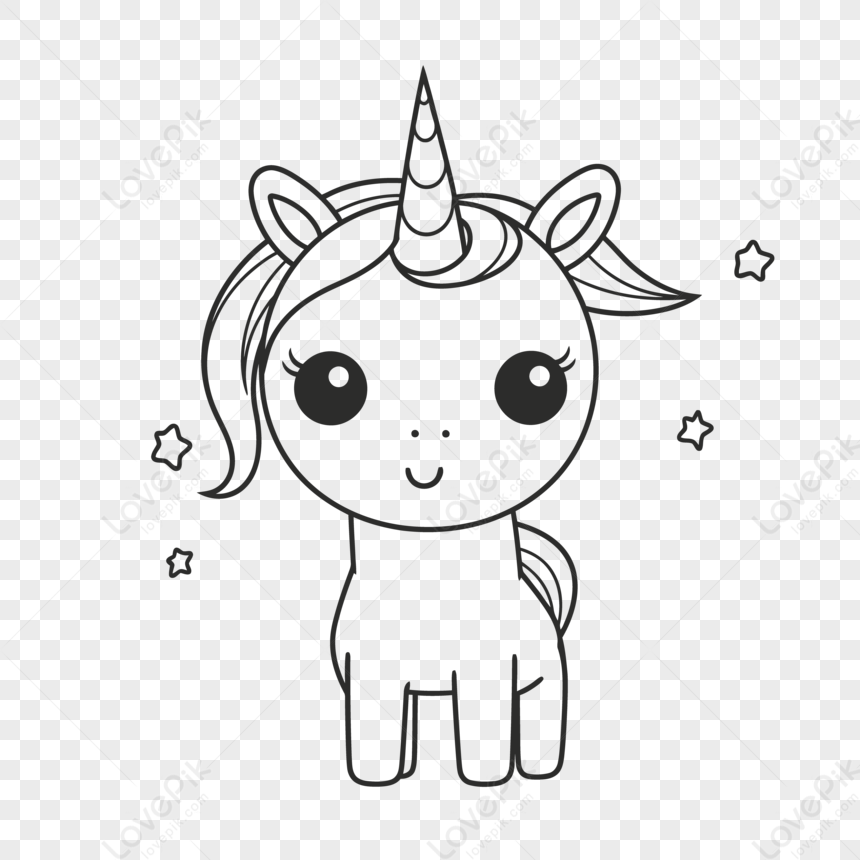 How to Draw a Cute Unicorn - DrawingNow