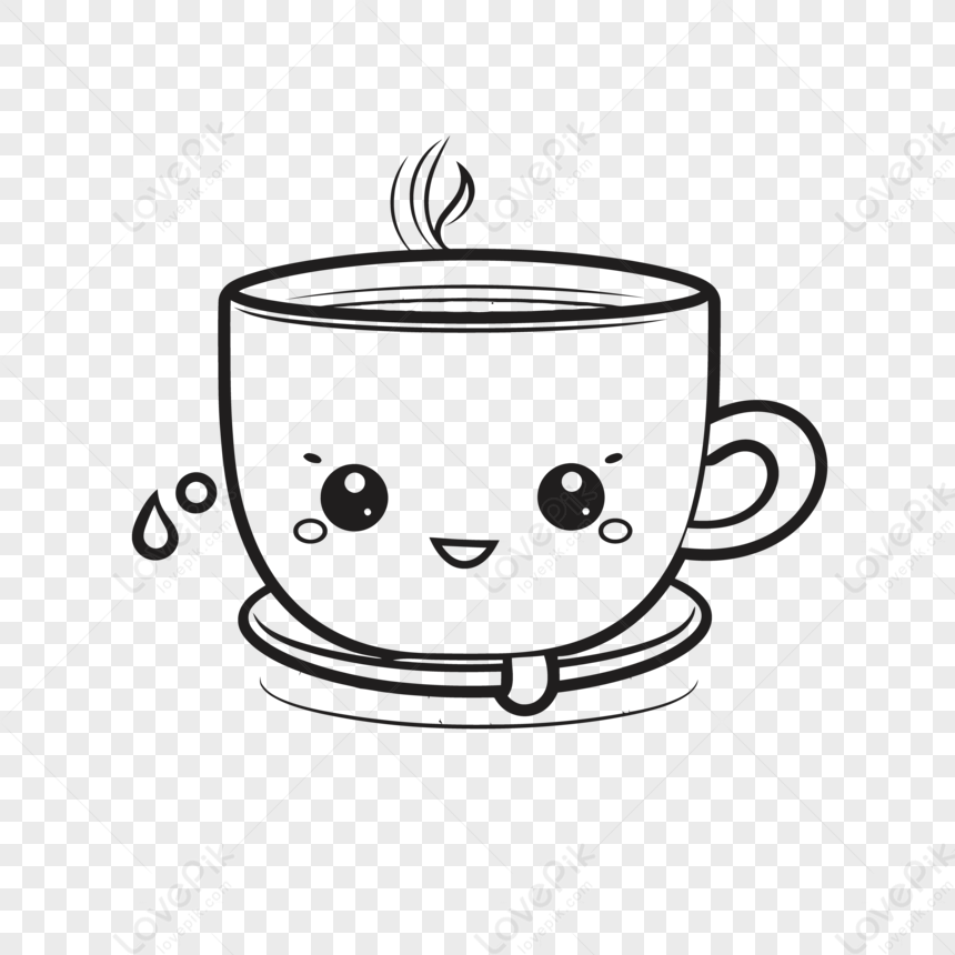 Cute Coffee Mug Clipart Vector, Pink Coffee Mug Cute Doodle Style, Coffee  Drawing, Pin Drawing, Mug Drawing PNG Image For Free Download