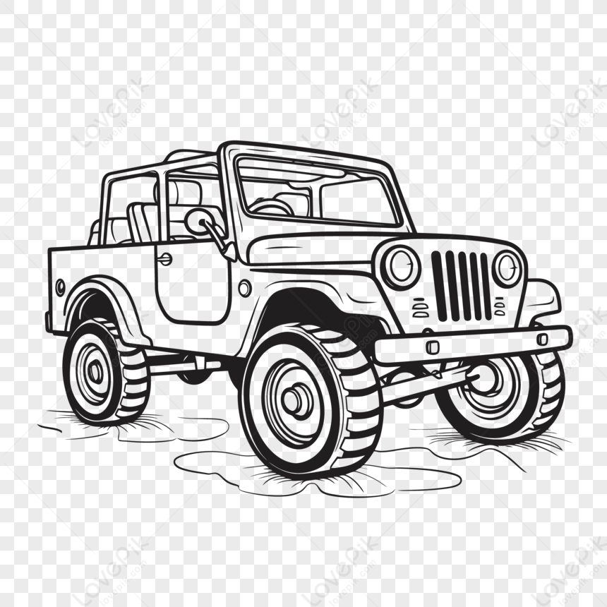 Coloring page - Jeep sport