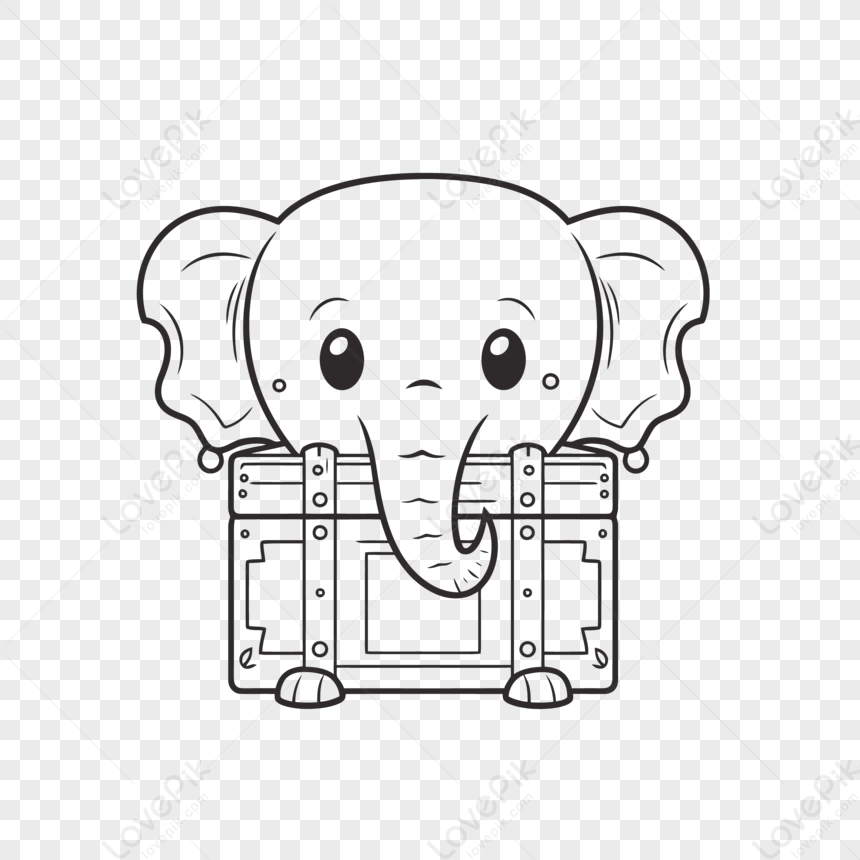 illustrazione vettoriale di simpatico elefante seduto per libro