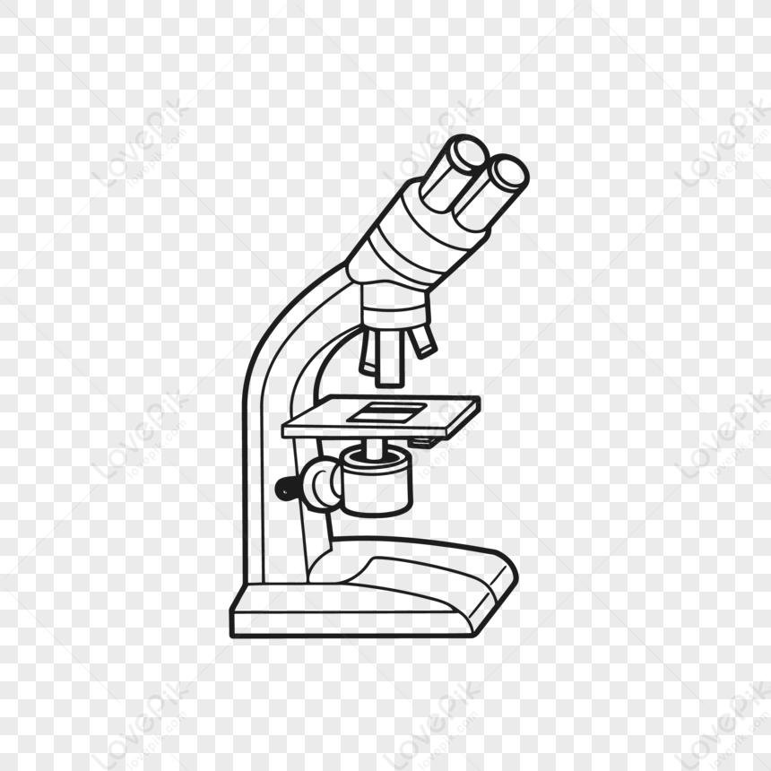 Drawing of a simple microscope on Craiyon