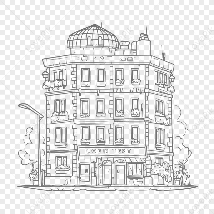 Continuous one line drawing of luxury apartment house in urban area. Home  architecture property construction hand drawn minimalist concept. Modern  single line draw design vector graphic illustration 20611062 Vector Art at  Vecteezy