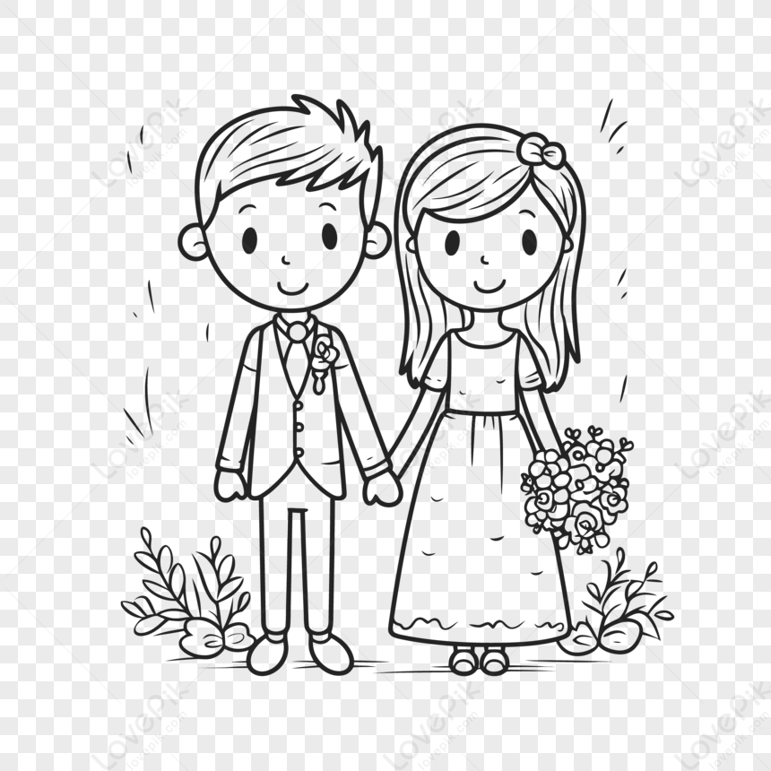 Wedding Wedding Embroidery Wedding Cards, Wedding Couples - Wedding Couple  Drawing | Wedding drawing, Relationship drawings, Pictures to draw