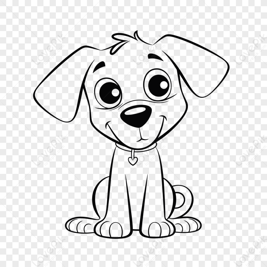 Мультфильм собака раскраски страницы наброски эскиз рисунок вектор,рисунок  собаки,цветной мультфильм,мультфильм изображение_Фото номер 380537818_EPS  Формат изображения_ru.lovepik.com