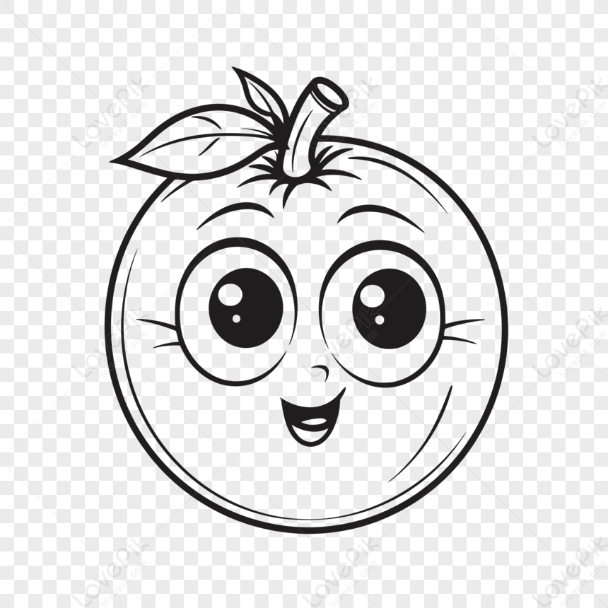 laranja desenho para colorir