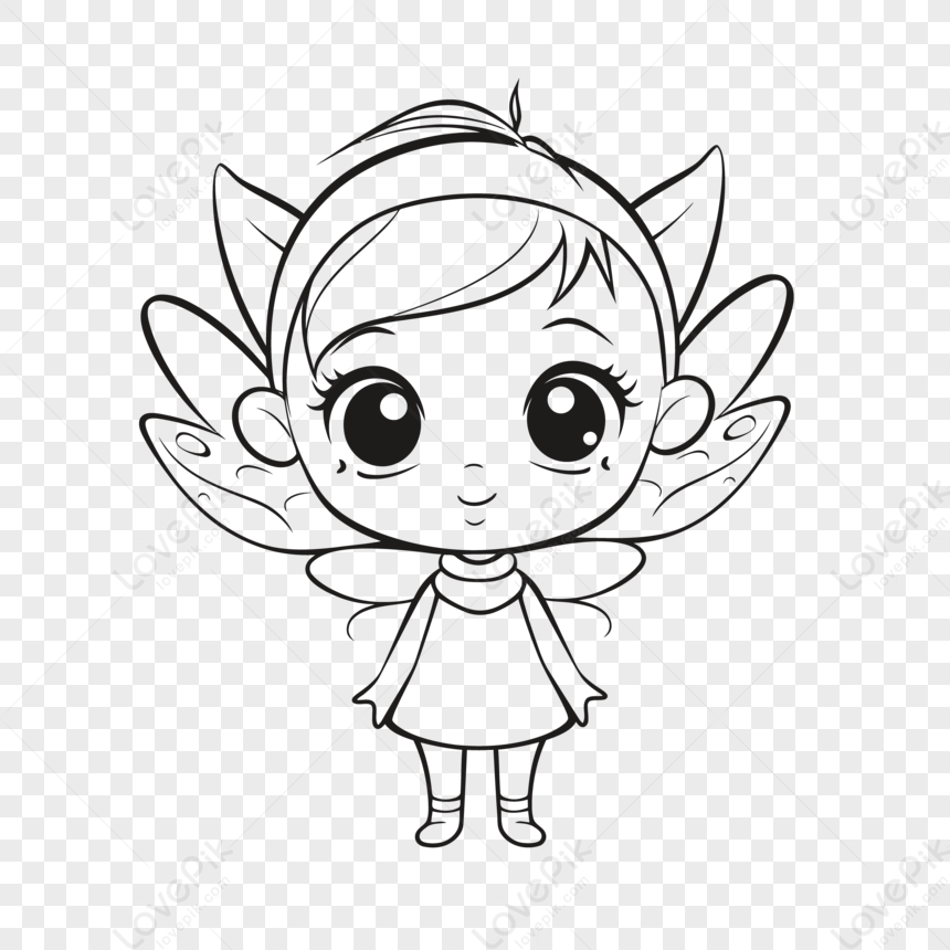 Fairy Cute Girl Clipart, Little Fairy Girl Watercolor, Fairy PNG Digital  Download - Etsy