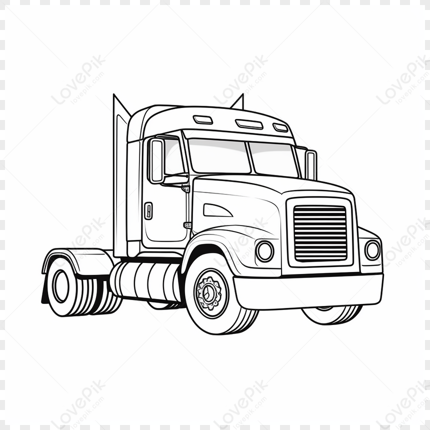 Peterbilt Model Gld Coloring Pages Beautiful Truck Coloring Pages,motor ...