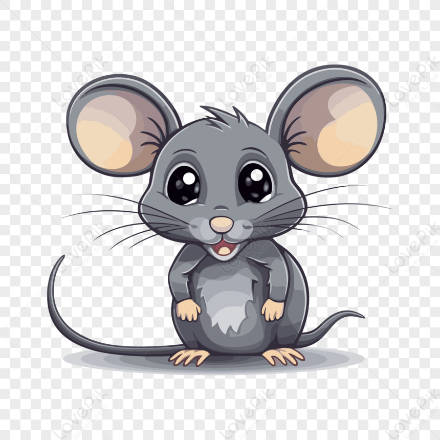 dessin animé simple de souris