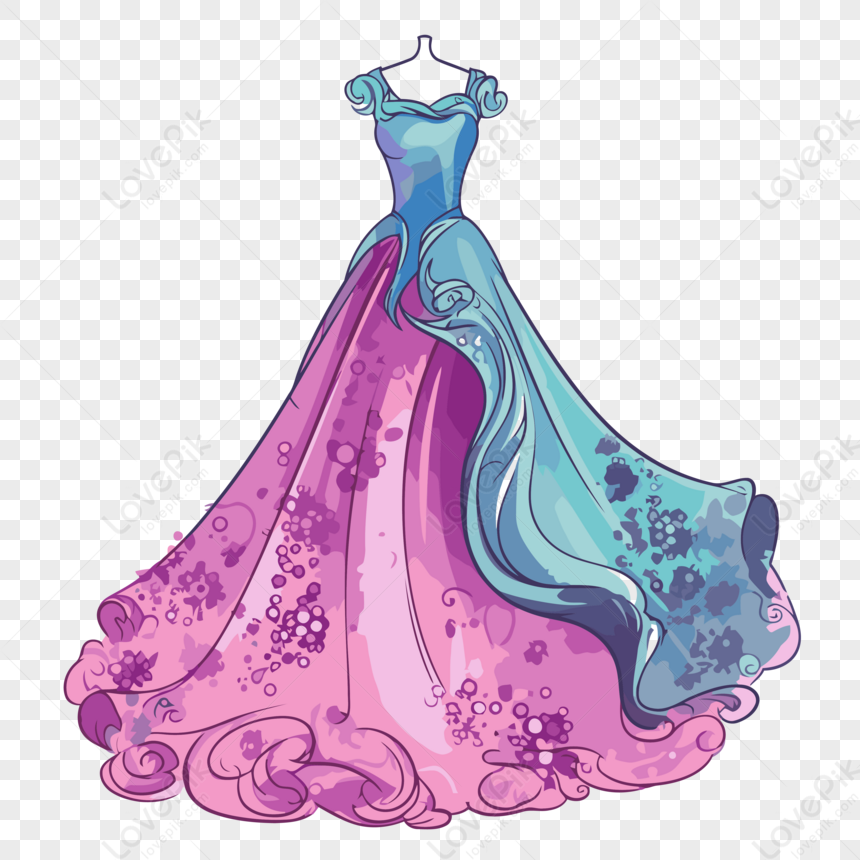 Lavender, Dress, Gown, Wedding Dress, Clothing, Blue, Ball Gown, Highheeled  Shoe transparent background PNG clipart | HiClipart