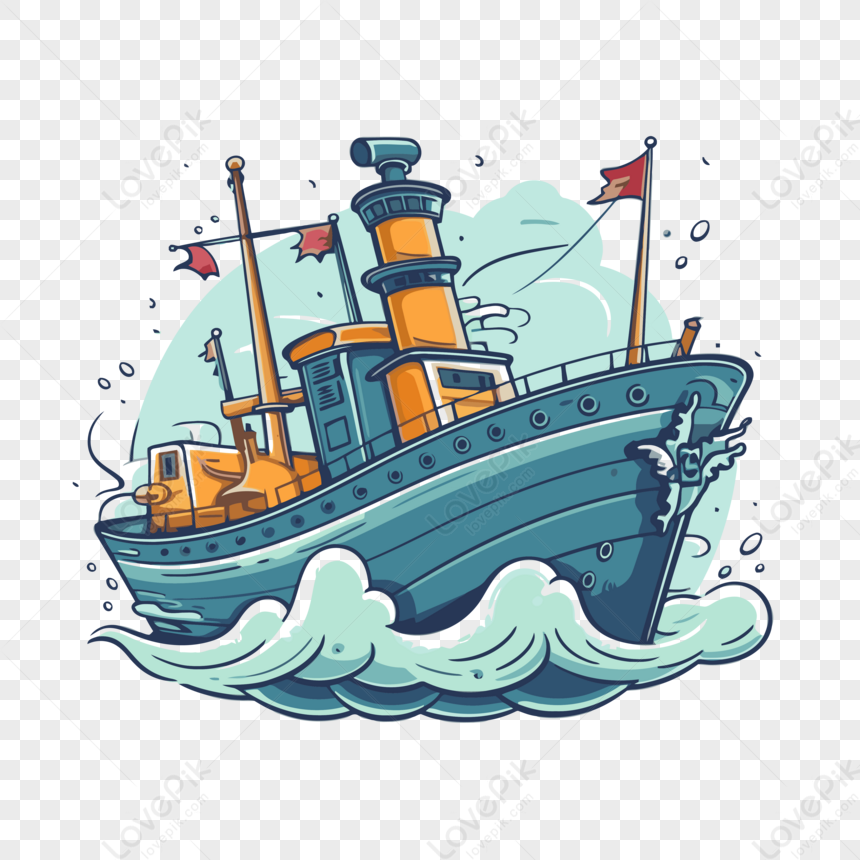 Navy Ship Vector,cartoon,sticker PNG Free Download And Clipart Image ...