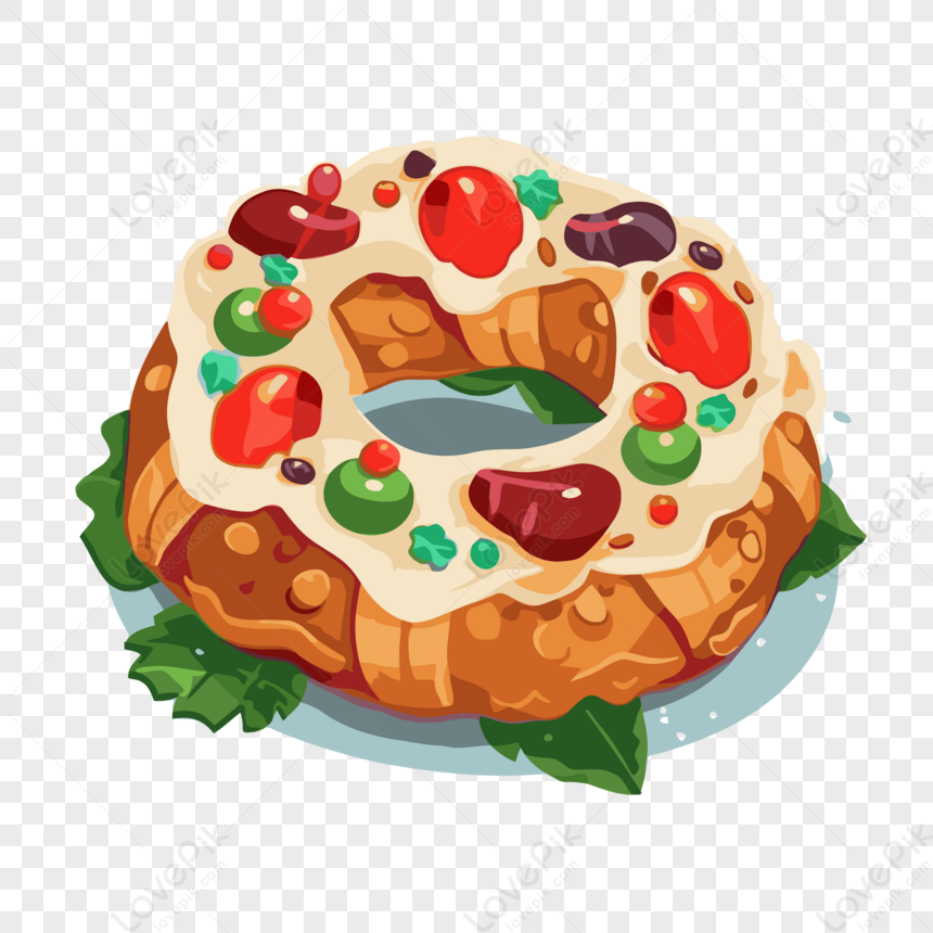 Bolo de epifania, bolo de reis, roscon de reyes ou rosca de reyes. bolo de  natal espanhol tradicional.