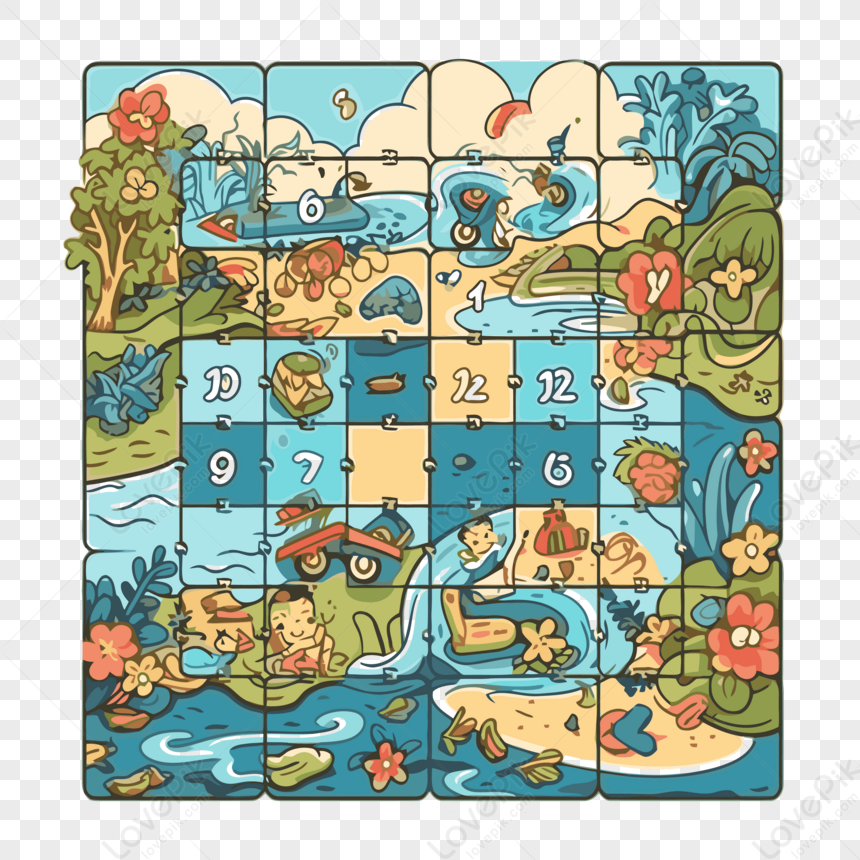 Sudoku per bambini illustrazione vettoriale. Illustrazione di