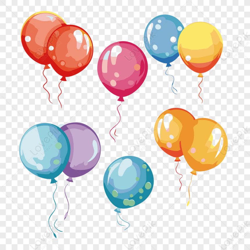 Palloncini Blu Vettoriali, Illustrazioni e Clipart