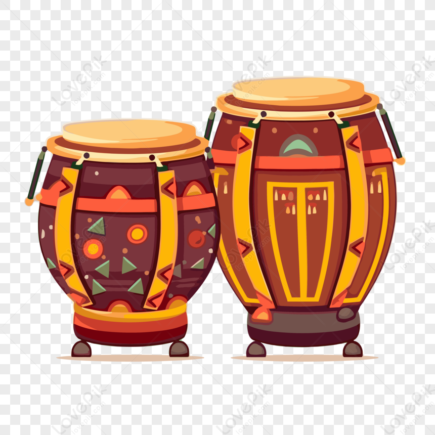 Bongos Clipart isolerade platt vektorBongos Clipart isolerade platt vektor  