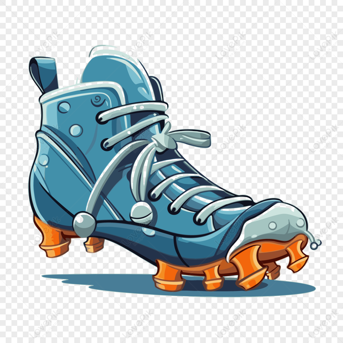 Cleats Clipart Cartoon Football Shoe With A Laces Vector,cartoon Shoes ...