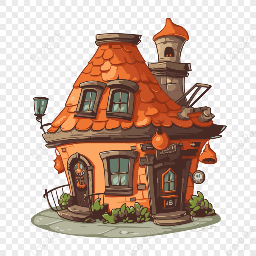 Photo de Auberge Clipart Jolie Petite Maison Avec Vieille Chemin e