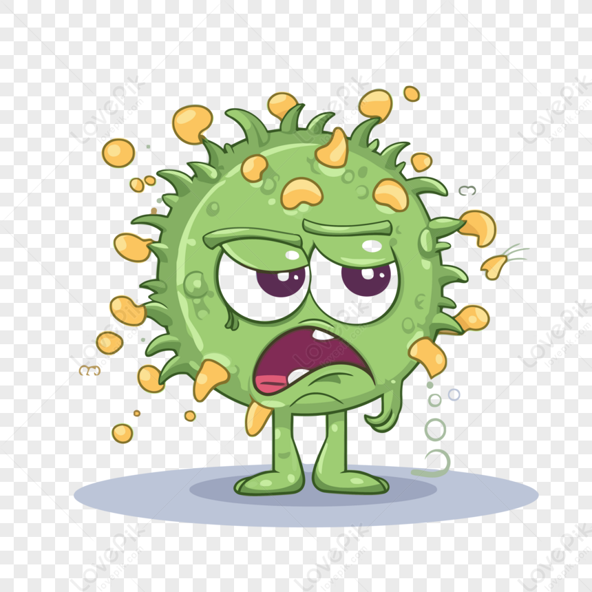 Stigma Clipart The Cartoon Virus Is Crying And Looking Disappointed ...