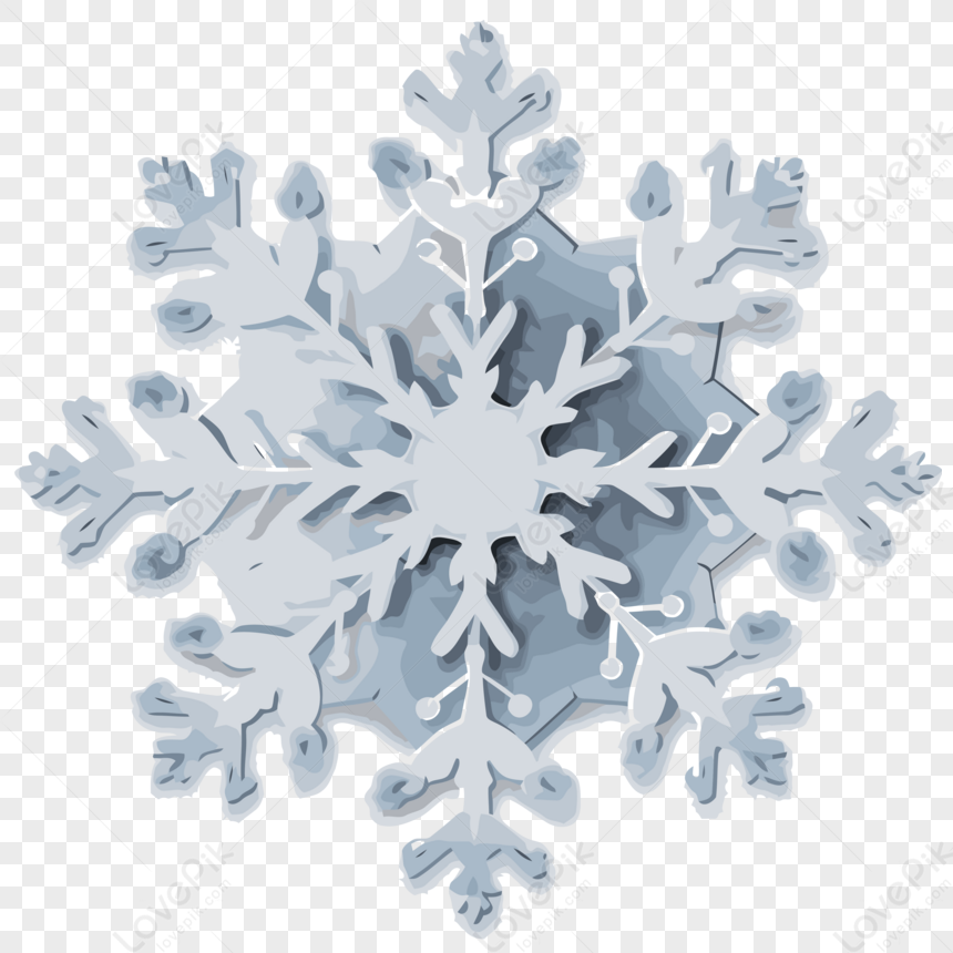 copo de nieve azul png