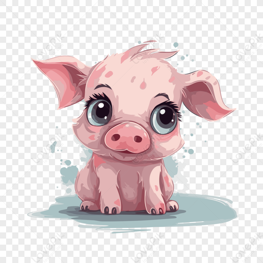 pig eyes clipart