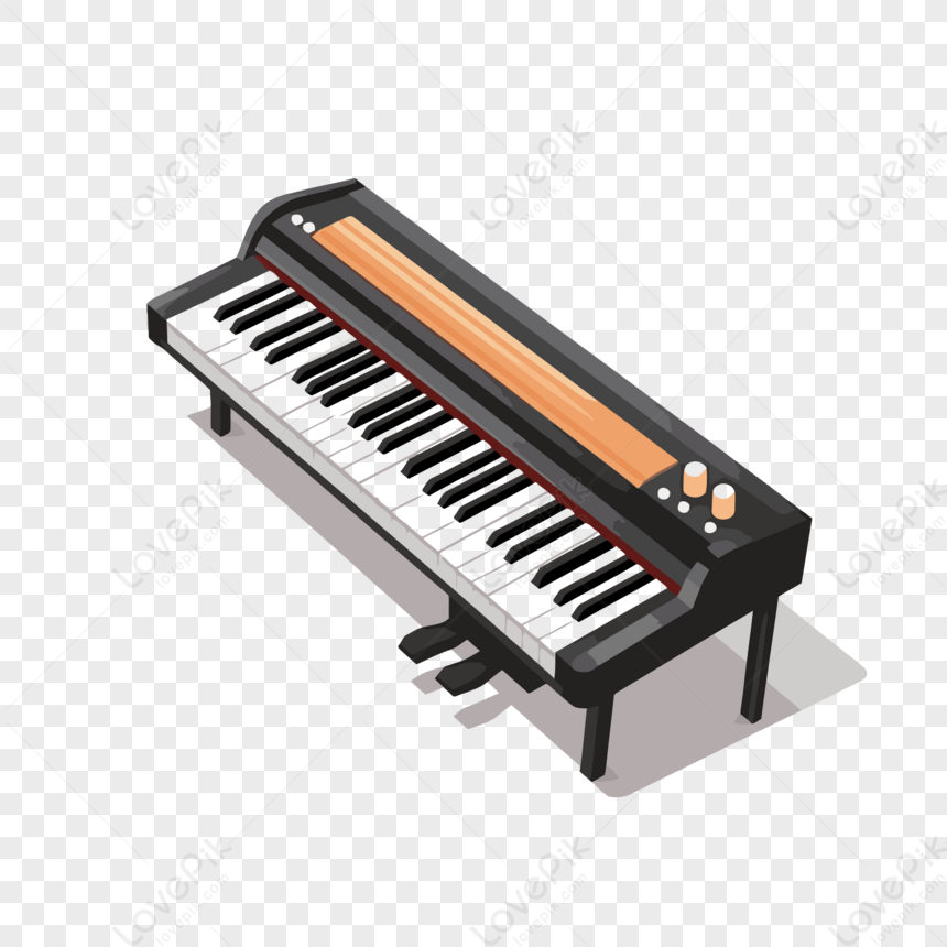 Teclado De Piano Musical IsométricoTeclado De Piano Musical Isométrico  