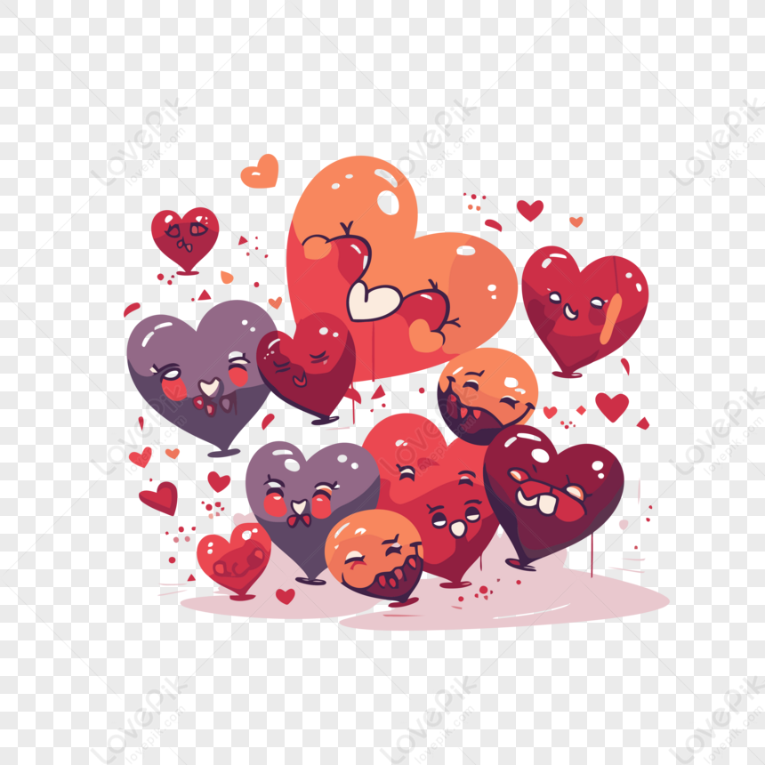 Colección De Pegatinas De Corazones PNG ,dibujos Corazón, Vector, Pegatina  PNG y PSD para Descargar Gratis