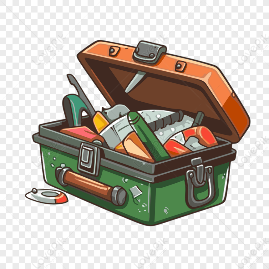 Tackle Box Clipart Cartoon Colorful Tools In A Toolbox Vector PNG  Transparent Background And Clipart Image For Free Download - Lovepik