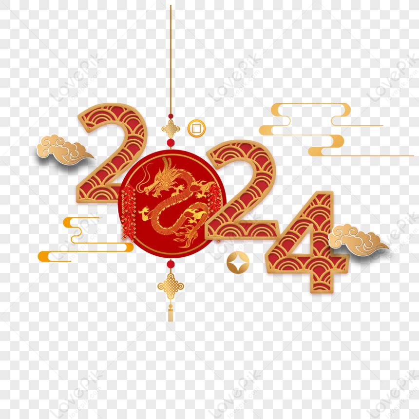 Buon Capodanno Cinese 2024, Capodanno Cinese, Nuovo Anno Lunare 2024, Buon Capodanno  Cinese 2024 File PNG e PSD per download gratuito