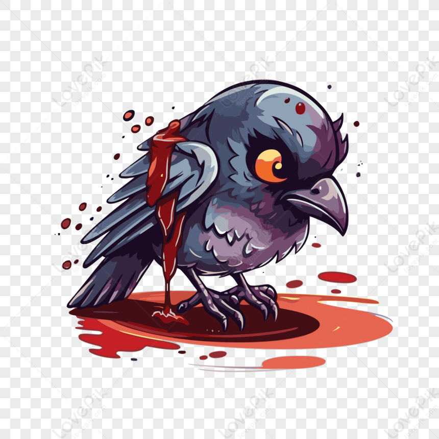 clipart oiseau mort