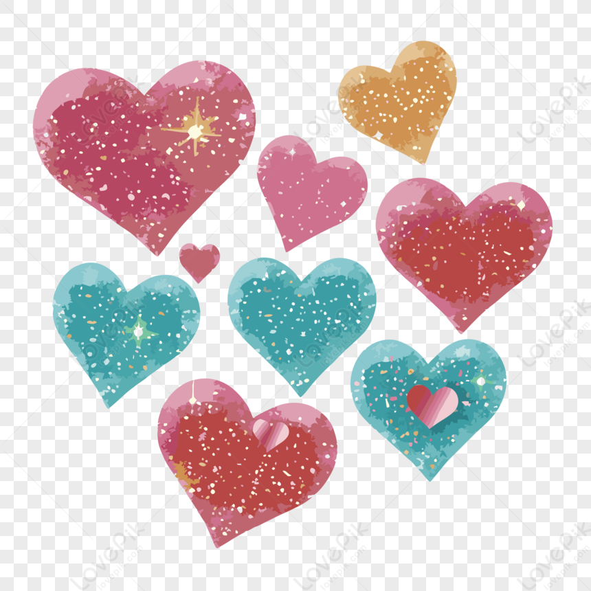 Colección De Pegatinas De Corazones PNG ,dibujos Corazón, Vector, Pegatina  PNG y PSD para Descargar Gratis